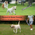 Flirt Pole for Dog - Interactive Chase and Tug of War Teaser Wand with 3 Fleece Rope Toy for Small Medium Large Dogs