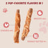 10.6 oz Pawmate Dog Treats Chicken Wrapped Peanut Butter Biscuit Sticks, Grain Free Rawhide Free Dog Chews, Healthy