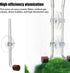 DONGKER Aquarium CO2 Diffuser, Acrylic Fish Tank Atomizer with Suction Cups for 4mm I.D. CO2 Tube
