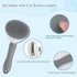 4 Pcs Cat Grooming Kit: Self-Cleaning Slicker Brush, Deshedding Glove & Corner Massagers for Shedding