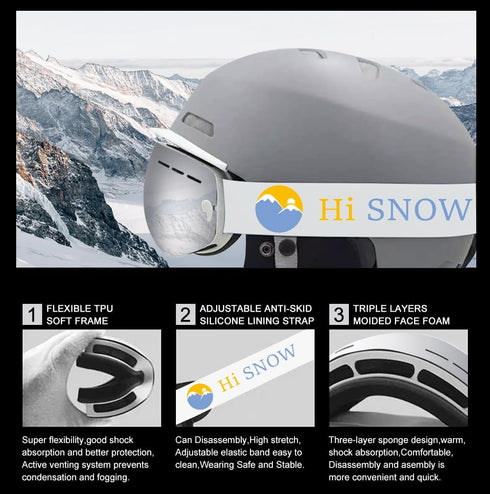 Kid's Goggles for Snowboard or Ski, Ages 5-14