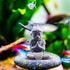 Aquarium Statue Monkey King Decorations | Asian Buddha Fish Tank Collectible Figurines, Cement Safe Aquarium Decor