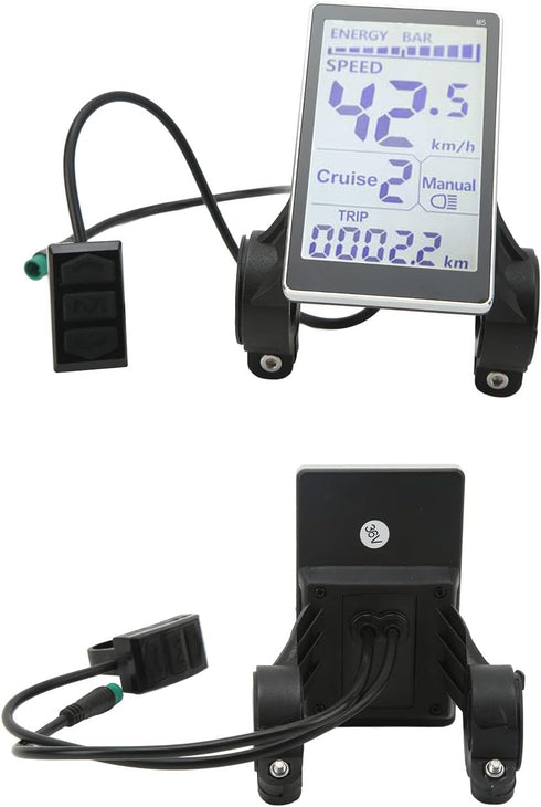 Pissente Ebike Speedometer LCD Control Panel, Electric Bike Meter Data Display Cycling Accessories
