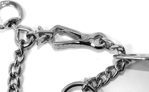 Herm Sprenger Dog Training Collar with Quick Release Buckle, Ultra-Plus Chrome Plated Steel Made in Germany (2.25mm x