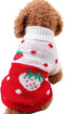 CHBORCHICEN Pet Dog Sweaters Classic Knitwear Turtleneck Winter Warm Puppy Clothing Cute Strawberry and Heart Sweater
