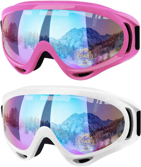 Ski Goggles for Snowboarding, Winter Sports Goggles for Adult Men, Women, Youth, Teens, Kids