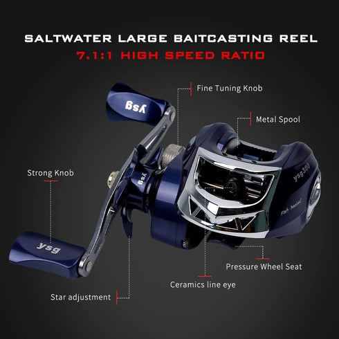 Telescopic Fishing Rod and Reel Combos, Carbon Fiber Fishing Rod with Stainless Steel Baitcasting Reel