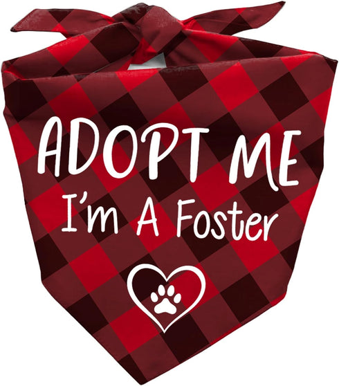 Joyriza I'm a Foster Dog Bandana, New Puppy Announcement Gifts, Rescue Adopted Puppy