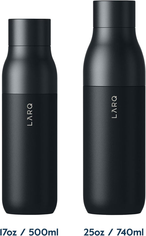 LARQ Bottle Twist Top 25 oz - Insulated Stainless Steel Water Bottle, BPA Free, Reusable for Camping, Office, and