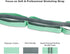 Premium Durable Cotton Stretch Strap with 10 or 12 Loops - Non-Elastic Yoga Strap for Stretching, Multi-Loop Fitness