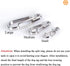 IVIA Dog Tag Clips, 2 Pack, 304 Stainless Steel Quick Clip with Rings for Small Pet Collars and Harnesses
