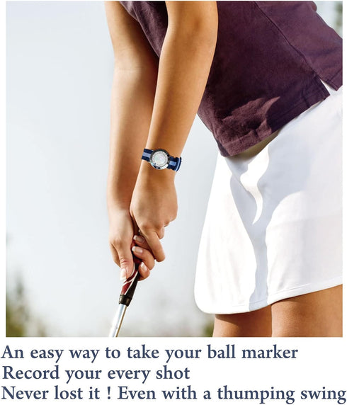 Counter Counters Golf Ball Marker with Golf Stroke Bracelet, Pearl Crystal Ball Marker, Golf Accessories, Golf Gifts