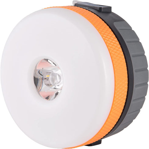 LIT-PaTH LED Camping Lantern, Rechargeable Light with Magnet Base, 2200 mAh, Emergency Survival Kit, Medium Orange, 1