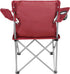 Generic Quad Folding Camp Chair with Cup Holder (Red)