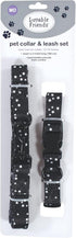 Luvable Friends Unisex Pet Collar and Leash Set, Constellation Design, Medium Size