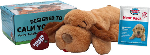 Original Snuggle Puppy Toys - Heartbeat Puppy for Dogs, Pet Anxiety Relief and Calming Aid