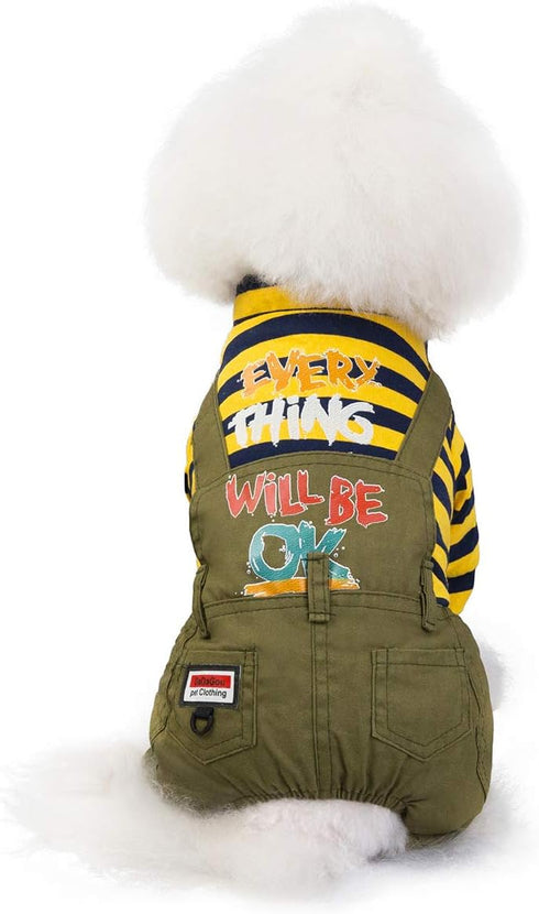 Trudz PET Dog Coat, Thickened Cotton Jacket, Fleece Warm Sweater for Small Medium Dogs and Cats (Yellow, S)