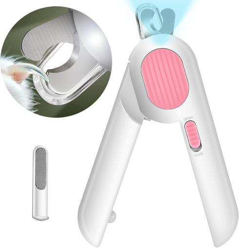 Odoland Cat Nail Clipper with LED Light and Nail File, Dog Claw