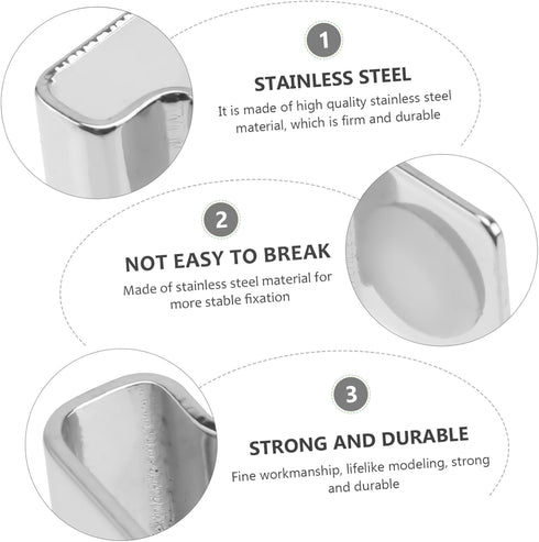 4pcs Fish Tank Cover Bracket - Stainless Supports for Glass Lid Support