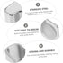 4pcs Fish Tank Cover Bracket - Stainless Supports for Glass Lid Support
