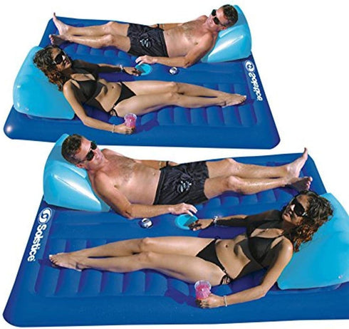 Solstice Face To Face Swimming Pool Float, 2-Pack