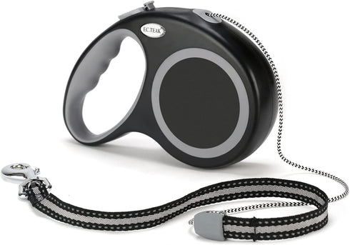 30 FT Retractable Dog Leash for Medium Large Dogs up to 77 lbs; Heavy Duty No Tangle, Large