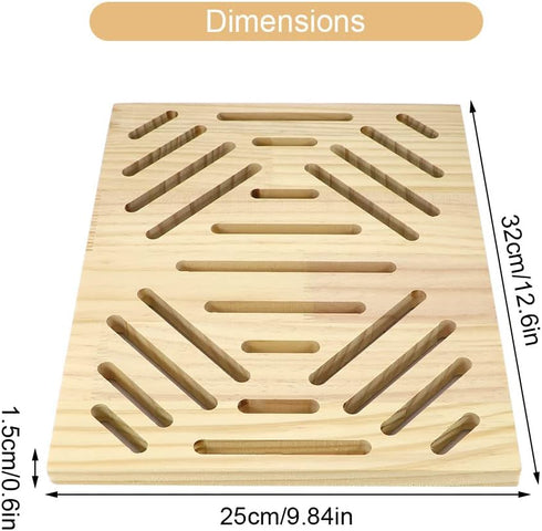Chinchilla Litewoo Rabbit Scratch Board Foot Pad Mat Chew Toy Grinding Claws Teeth Natural Wood for Small Animal Rabbit