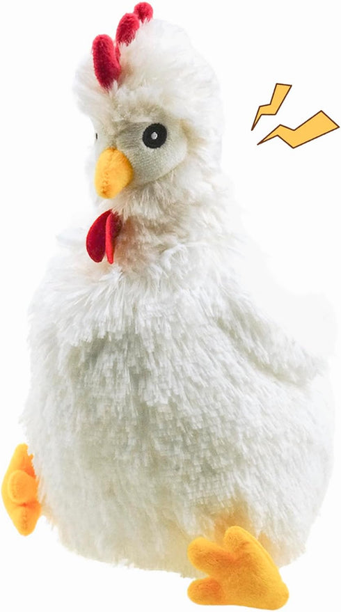 Squeaky Stuffed Dog Toys Fat Plush Chicken Chew Toy, Cute & Funny