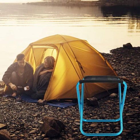 SALUTUY Folding Stool, Easy to Carry Portable Folding Chair Collapsible for Barbecue