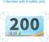 Tear-Resistant Running Bib Numbers with Safety Pins | Ideal for Marathons & Sports Events