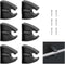 SHILIU Boat Pole Storage Clip, Black Pole Holders for 3/4 Inch Attwood 7571l7,