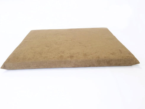 Luxurious Comfort Pet Dog Bed - External Cover for Small and Large Dogs, COVER ONLY (47"x29" (45"x27"x3"), Suede -