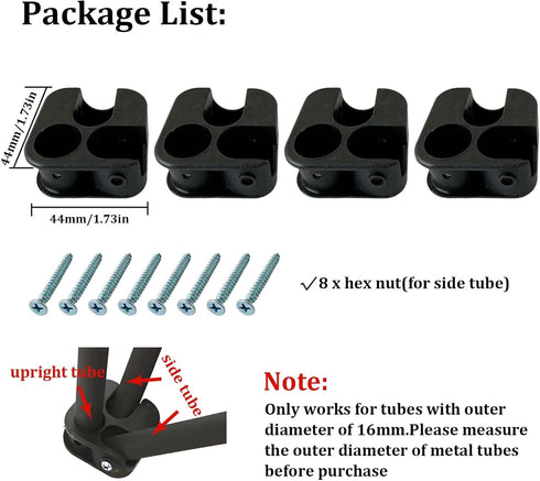 GRSECPO 4 Packs, Camping Chair Replacement Feet Heavy Duty Repair Feet for Folding Chair Stool, Portable Camp Chair