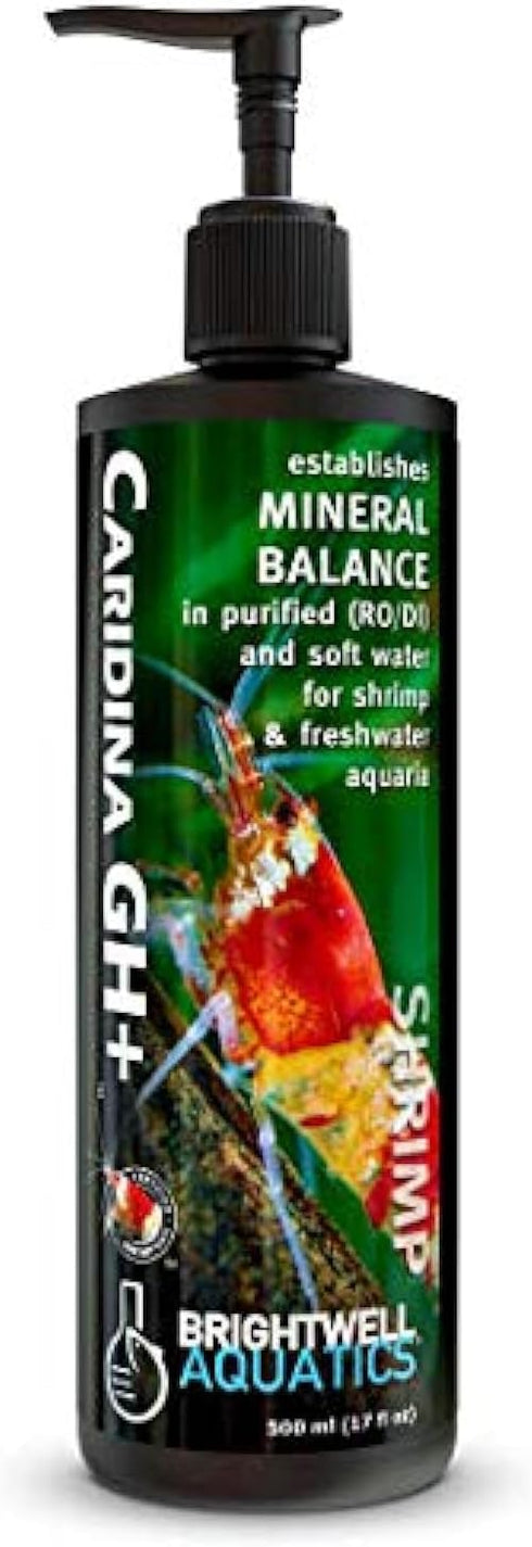 Brightwell Aquatics Caridina GH+ for Mineral Balance in Purified Water for Shrimp and Freshwater Aquariums