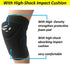Rawxy Volleyball Knee Pads with High Shock Absorbing Cushion for Adult Junior Youth Men & Women (Black, X-large)