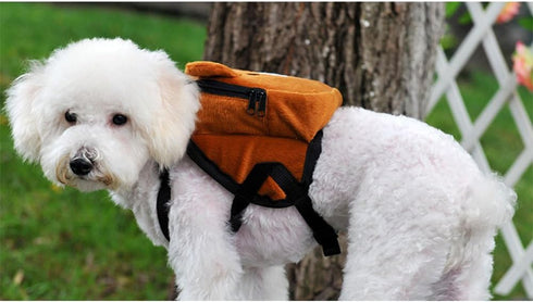 Pet Backpack - Cute Dog Backpack with Adjustable Straps for Small Dogs and Cats, Dog Saddle Bags for Outdoor Travel