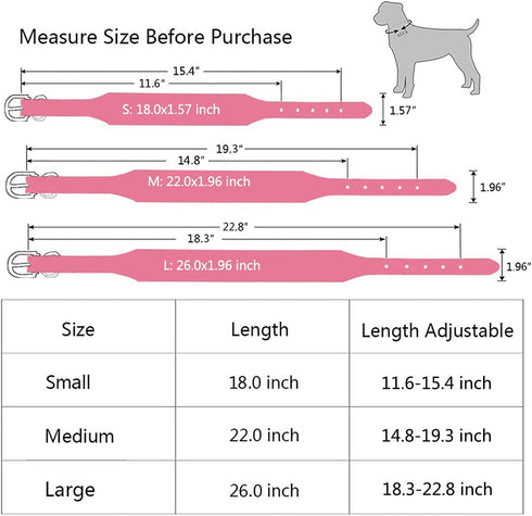Bling Rhinestone Dog Collar, Soft Comfortable Stylish Adjustable Diamond Crystal Collar for Small Medium Large Dogs (M,