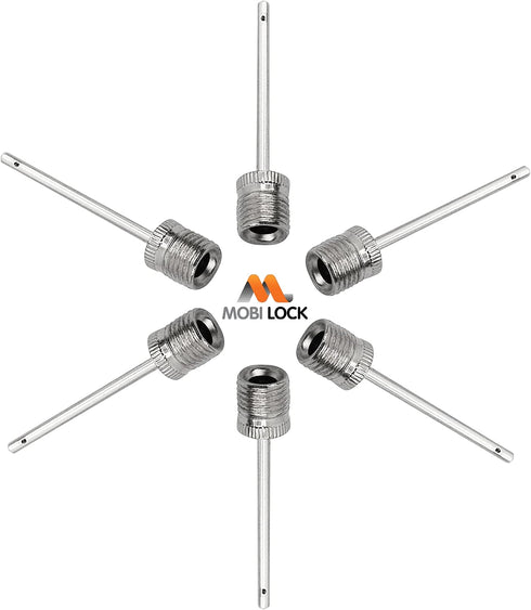 Mobi Lock 6 Pcs Ball Pump Inflation Needle - Stainless Steel Air