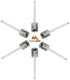 Mobi Lock 6 Pcs Ball Pump Inflation Needle - Stainless Steel Air