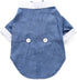 GabeFish Pets Wedding Jackets Suit for Dogs with Bow Tie, Puppy Cat Formal Clothes, Tuxedo Blue X-Large
