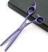 KINGSTAR 7.0in. Set,Straight Set Comb,case,A429 Matt Purple Professional Pet Grooming Scissors & Thinning & Curved