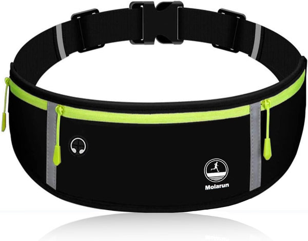 Slim Running Belt Fanny Pack - Exercise Waist Pack for Running Hiking Cycling Workout