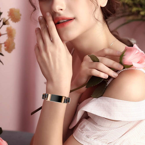 Resin Band Compatible with Fitbit Alta/Alta HR/Ace, Women Men Wristband Strap Bracelet