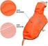Dog Raincoat with Adjustable Belly Strap, Waterproof Slicker Hoodie with Reflective Strip for Medium Large Dogs -