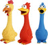 Tamu style Rubber Chicken Squeaky Dog Toys for Small, Medium, or Large Pet Breeds.