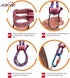 Professional 25KN Rappel ATC Belay Device, Aluminum V-grooved Rock Climbing Safety Equipment