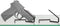 Gun Storage Solutions .22Cal & Larger Kikstand Handgun Display Stands, Free Standing or Glass Shelf