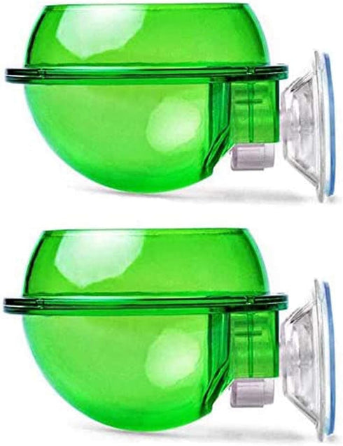 Tfwadmx Chameleon Bowl, Reptile Feeding Feeder, Water Dish Gecko Ledge Suction Cup Feeder, 2 Pcs