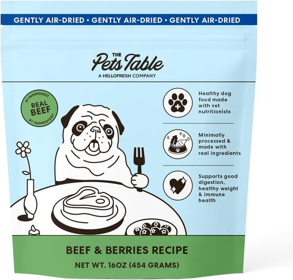 The Pets Table Beef & Berries Grain-Free Air Dried Dog Food, 1