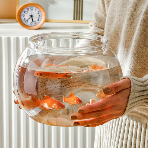 Newpol 3 Gallon Plastic Fish Bowl, 11.5L Aquarium Fish Tank